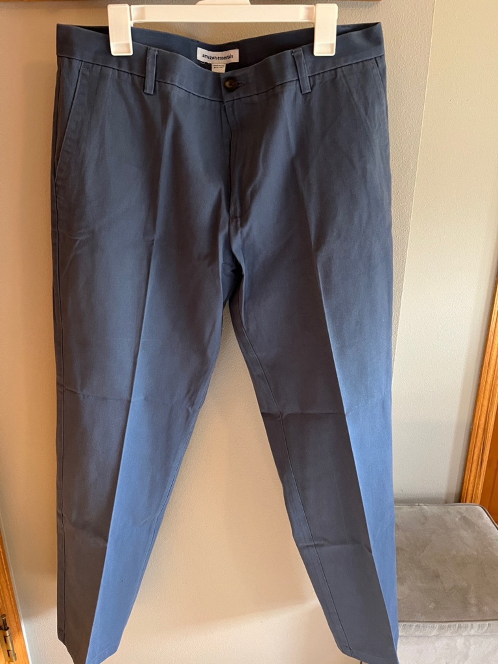 Men's Indigo Blue Dress Pants - Classic Straight Fit
